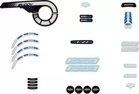 Berg Buddy 2.0 - Sticker set Mėlyna