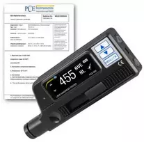 Rankinis metalo kietumo matuoklis PCE-950-ICA su ISO kalibravimo sertifikatu