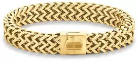 Tommy Hilfiger Masyvi auksiniu dengta plieno apyranke TJ2790246
