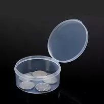 Oem Apvalus konteineris - 54x22mm - Plastikinė dėžutė - Rakinama tvarsliava
