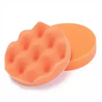 Oem Gofruota poliravimo kempinė 125 mm - oranžinė - valymo padas - vaškavimui