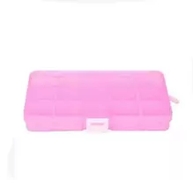 Oem Organizatorius 15 skyrių 175x100x22mm - rožinė - konteineris smulkiems daiktams