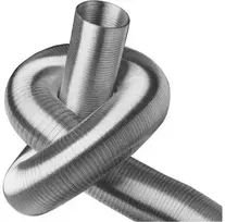 LINDAB lanksti žarna SRFC 80, pagaminta iš 2 x 0,7 mm aliuminio lakšto. Ilgis 5 m, suspausta apie 1,20 m, maks. 200 °C.