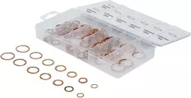 Bgs Technic Varinių tarpinių įpresuotų guma rinkinys | Ø 6-20 mm | 95 vnt. (9313)