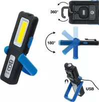 Bgs Technic Darbo lempa akumuliatorinė | COB LED | 360 Lm (85335)