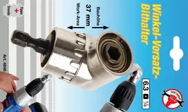 Bgs Technic Kampinis antgalių laikiklis | 6.3 mm (1/4") | Vidinis šešiakampis 6.3 mm (1/4") (4846)
