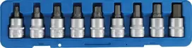 Bgs Technic Antgalių rinkinys | 20 mm (3/4") | Šešiakampiai (hex), T-Star (Torx) | 9 vnt. (5189)