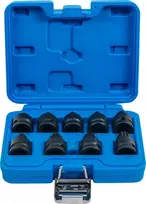Bgs Technic Smūginių galvučių su XZN antgaliais rinkinys 1/2" M4–M16 9 vnt. (5487)
