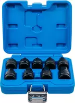Bgs Technic Smūginių antgalių rinkinys | 12,5 mm (1/2") | hex šešiakampis 5 - 19 mm | 9 vnt. (5485)