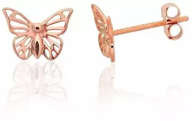Auksiniai auskarai –pusetai - 6 mm. - 0.42 g.