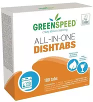 Indaplovės tabletės Greenspeed „Viskas viename“, 100 vnt. pakuotė.