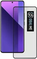 OBAL:ME 5D apsauginis stiklas telefonui Xiaomi Redmi Note 13 Pro+ 5G Juodas