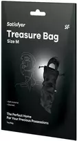 Satisfyer Treasure Bag, maišelis M Juodas dalykėliams laikyti