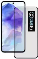 OBAL:ME 5D apsauginis stiklas telefonui Samsung Galaxy A55 5G Juodas