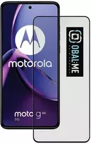 OBAL:ME 5D apsauginis stiklas telefonui Motorola G84 Juodas