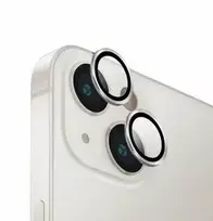 UNIQ Optix aliuminio kameros objektyvo apsauga Apple iPhone 14 6.1" / 14 Plus 6.7" su sidabriniu stikliuku