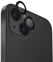 UNIQ Optix Aliuminio Camera LensProtector Apple iPhone 15 6.1" / 15 Plus 6.7" midnight juodas su aplkatoiumi