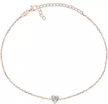 Brilio Silver Brilio Sidabrinis Minimalistinė bronzinė apyrankė Heart BRC30R