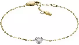 Fossil Švelni dvispalvė plieninė apyrankė Sadie JF04679998