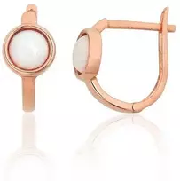 Auksiniai auskarai ant cilindrinės spynos - 1.59 g. - 12 mm.