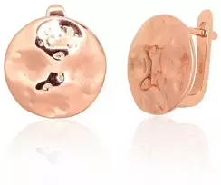 Sidabriniai auskarai ant cilindrinės spynos - 3.6 g. - 15 mm.