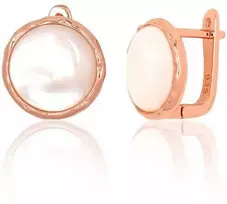 Sidabriniai auskarai ant cilindrinės spynos - 13 mm. - 4.6 g.