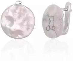 Sidabriniai auskarai ant cilindrinės spynos - 3.6 g. - 15 mm.