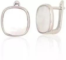 Sidabriniai auskarai ant cilindrinės spynos - 13 mm. - 4.1 g.