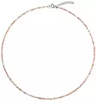 Again Jewelry Oranžinis Mėnulio akmens karoliukais papuoštas karoliai AJKNA001