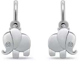 Brilio Silver Brilio Sidabrinis Playful sidabrinis Elephant auskarai EA185W