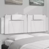 Galvūgalio pagalvėlė, Viana, baltos spalvos, 160cm, dirbtinė oda