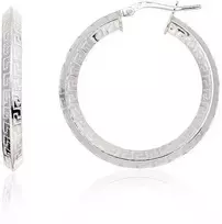 Sidabriniai auskarai –žiedai - 32 mm. - 4.8 g.