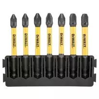 7 vnt. smūginių antgalių 1/4' PZ1, PZ2, PZ3 57 mm DeWALT [DT70822-QZ]