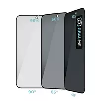 OBAL:ME Privacy 5D ekrano apsauga telefonui Apple iPhone 15 Juodas