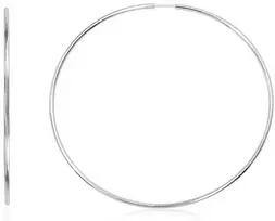 Sidabriniai auskarai –žiedai - 7.1 g. - 73 mm.