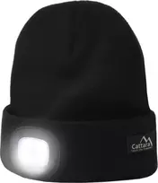 Cattara Dangtelis Juodas su LED žibintuvėliu USB įkrovimas