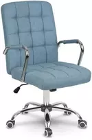 Sofotel Mėlyna audinio biuro kėdė, ergonomiškas dizainas, reguliuojamas aukštis, patogus sėdėjimas biurui ir konferencijų salėms