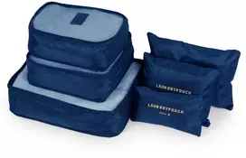 Kelioninis Solier Luggage Suitcase organiser set 6 items Solier SA55 navy