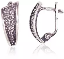 Sidabriniai auskarai anglišku užsegimu, Metalas: Sidabras, Praba: 925°, - 2.5 g. - 17 mm.