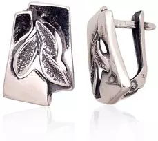 Sidabriniai auskarai anglišku užsegimu, Metalas: Sidabras, Praba: 925°, - 3.5 g. - 17 mm.