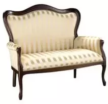 Sofa Taranko Meble Kanapa WERSAL W-2 TARANKO Audinys A TARANKO - Dažyto medžio su patina spalva
