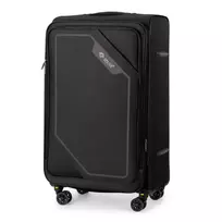 Kelioninis Solier Luggage Vidutinis lagaminas M 23 Solier SOFTFLEX STL2240 - juodas ir rudas