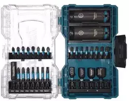 Makita Sukimo antgalių rinkinys Impact Juodas, permatomoje dėžutėje (30 vnt) E-22903