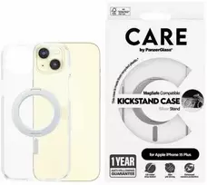 Panzer Glass CARE by PanzerGlass Kickstand MagSafe Apple iPhone 15 Pro Max - dėklas telefonui sidabro spalvos