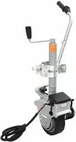 Atraminis ratukas su varikliu priekabai, aliuminis, 12V, 350W