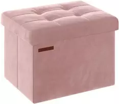 Songmics Sandėliavimo dėžėje su dangčiu telpa iki 130 kg pastelinės rožinės spalvos