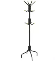 Songmics Metalinis juodos spalvos drabužių stovas