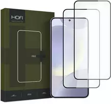Apsauginis stiklas telefonui Samsung Galaxy S24 HOFI Glass Pro+ 2-pack juodos spalvos krašteliu