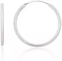 Sidabriniai auskarai –žiedai - 2.3 g. - 30 mm.