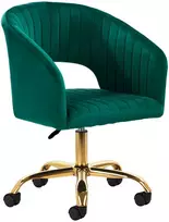 Fotelis Activeshop Biuro kėdė su ratukais 4Rico QS-OF212G Velvet Žalias